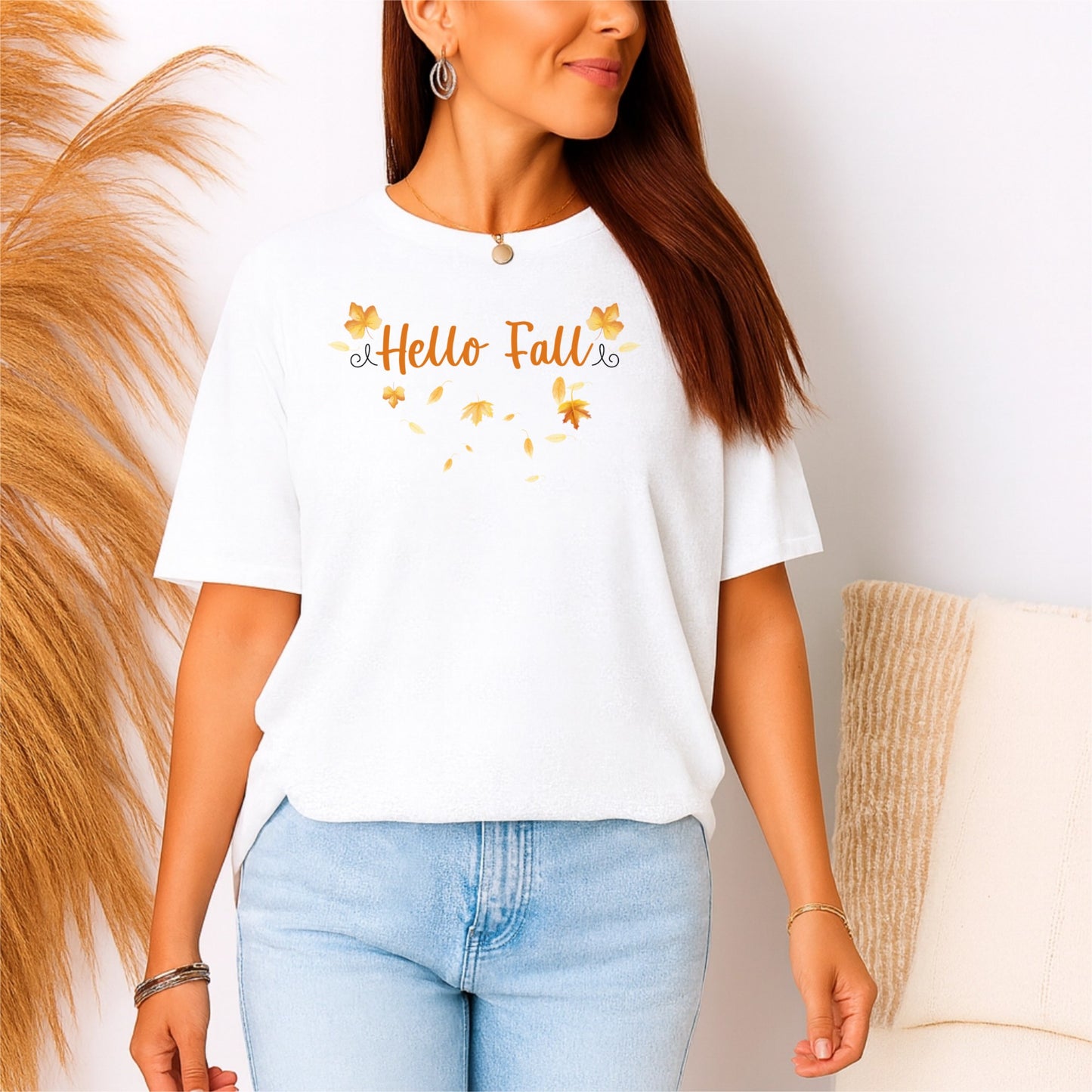 Personalized "Hello Fall" TShirt