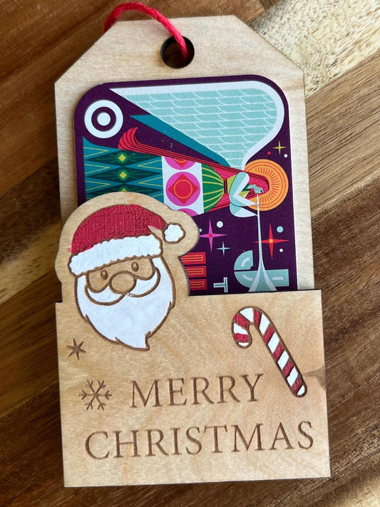 Gift Card Holder/ Gift Tag/ Personalized Gift Card Holders/ Christmas Ornament/ Wooden Gift Tags