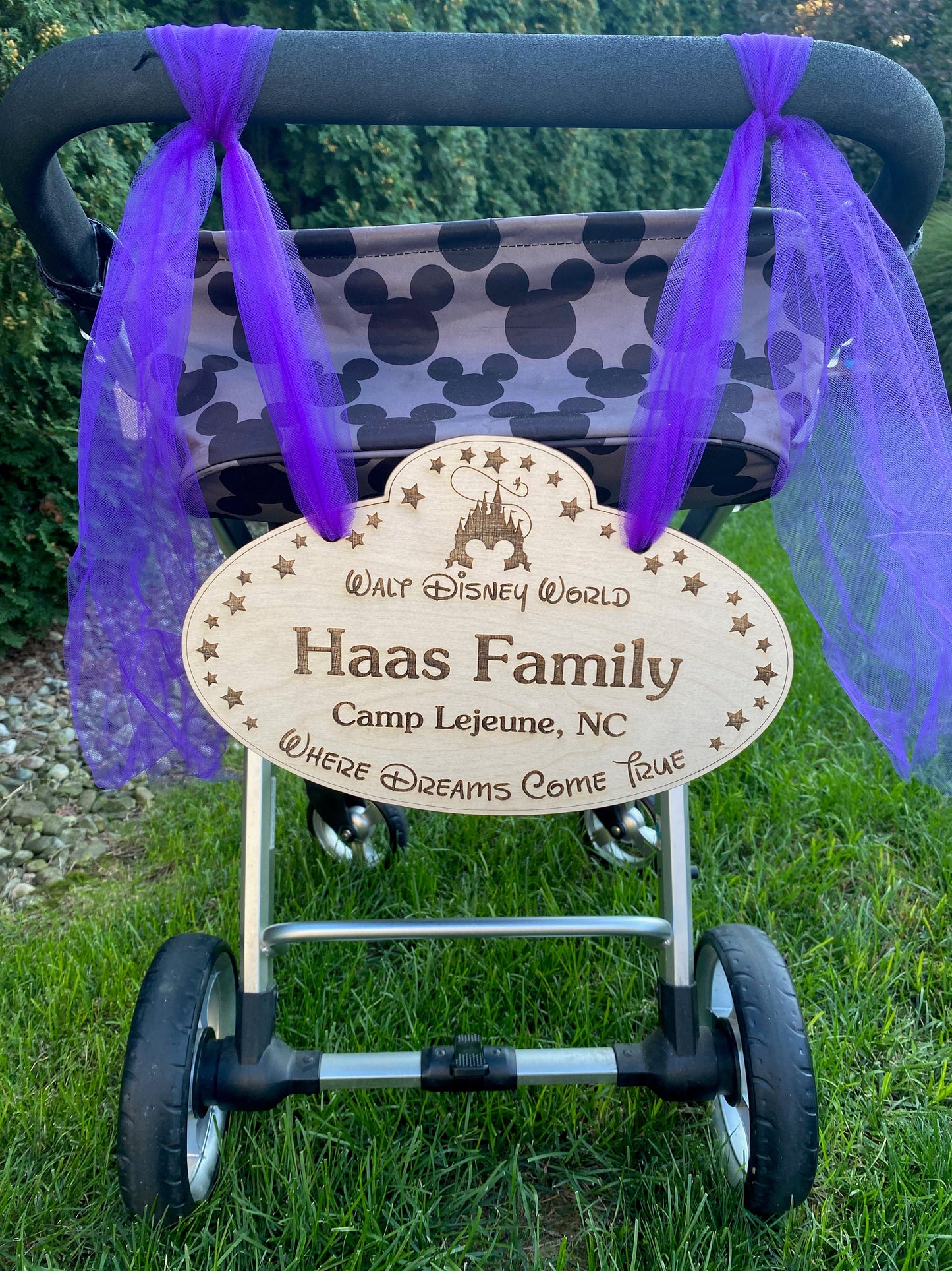 Personalized Theme Park Sign Stroller Spotter