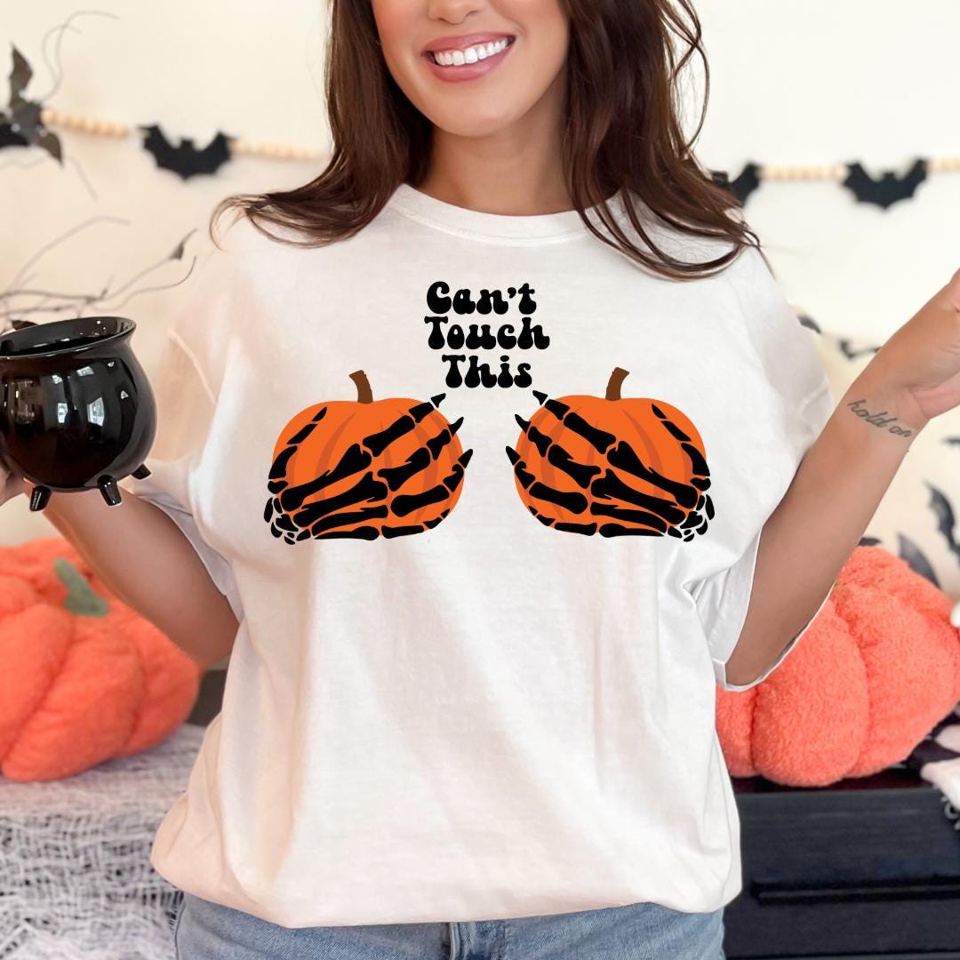 Halloween Skeleton Comfort Colors Shirt Fall Shirt Pumpkin T-shirt for Trick or Treat