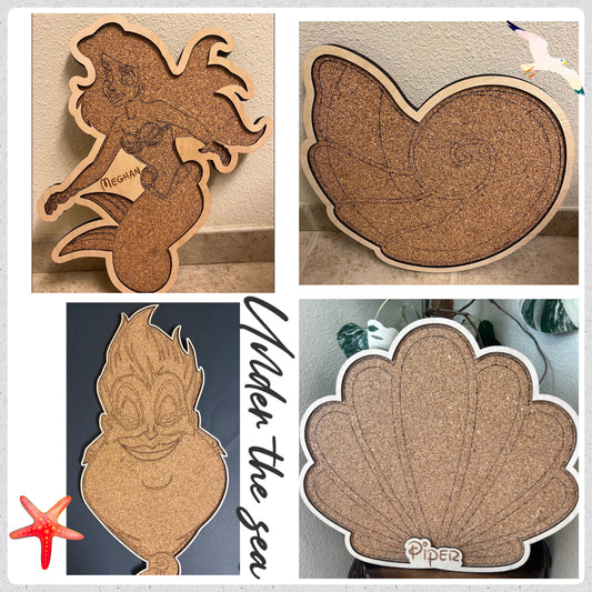 Mermaid inspired Pin Board