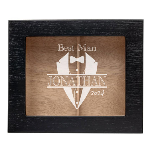 Cigar Aficionado Humidor Gift Customized Engraved Glass Top for Him Groomsmen Father's Day Birthday Husband Travel Cigar Enthusiast
