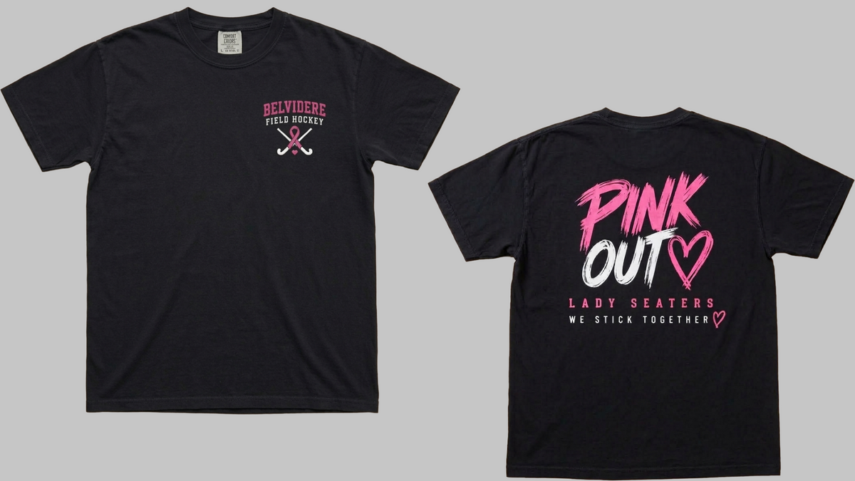 Belvidere Field Hockey COMFORT COLORS Pink Out Tee