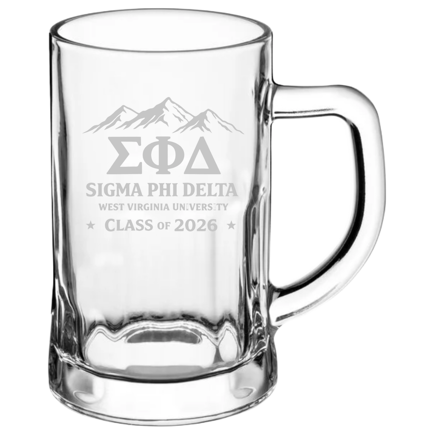 20 oz. Beer Mug Laser Engraved - Class of 2026