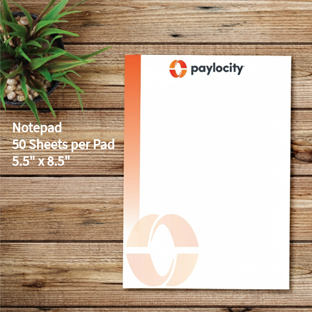 Paylocity Notepad - 50 Sheets 5 1/2" x 8 1/2"