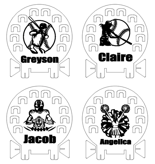 Custom Championship Ring Holder Light-Up Display