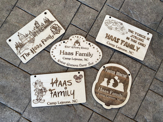 Personalized Theme Park Sign Stroller Spotter