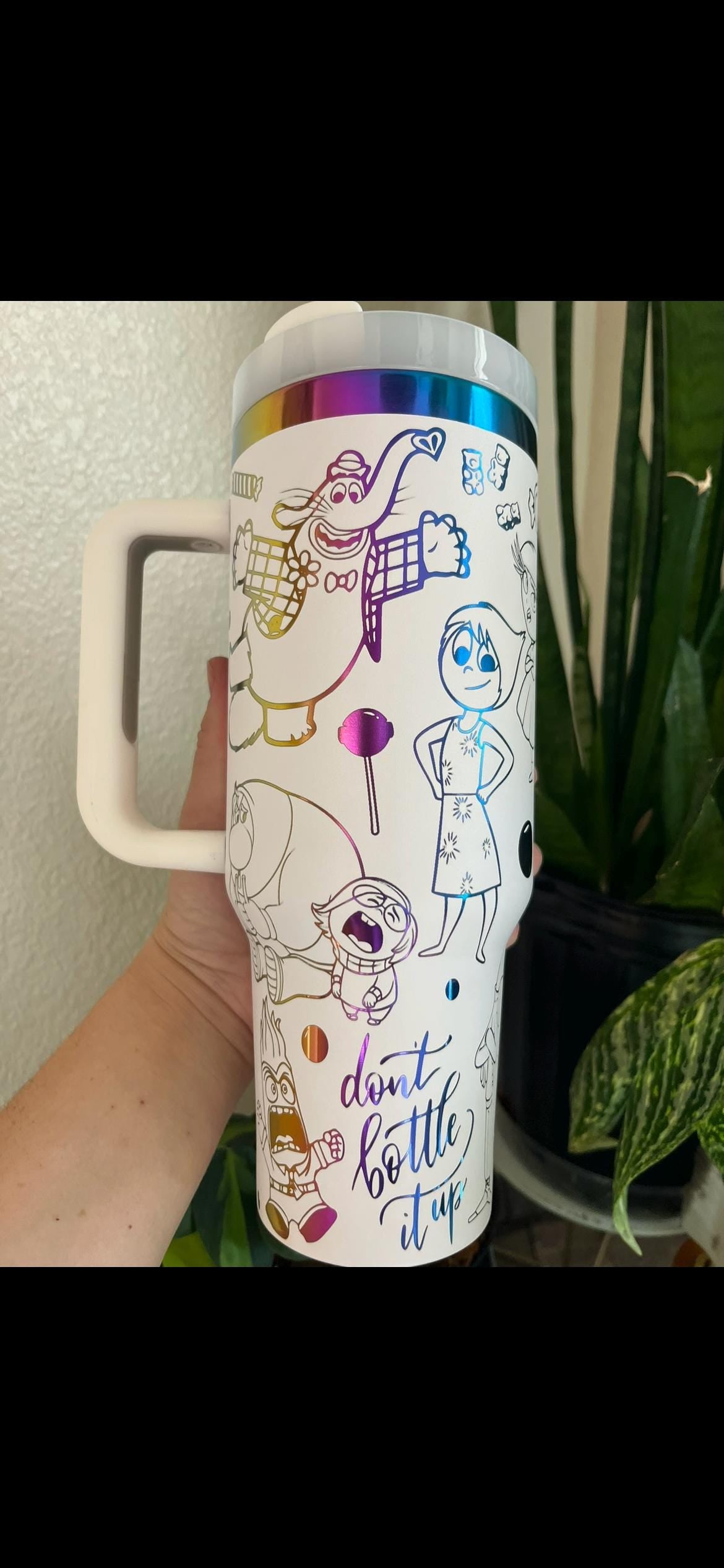 40oz In my Feelings Tumbler with Handle & Straw, Gift For Him, Gift For Her, Personalized Gifts, Bridesmaid Tumbler, 40 oz tumbler cup