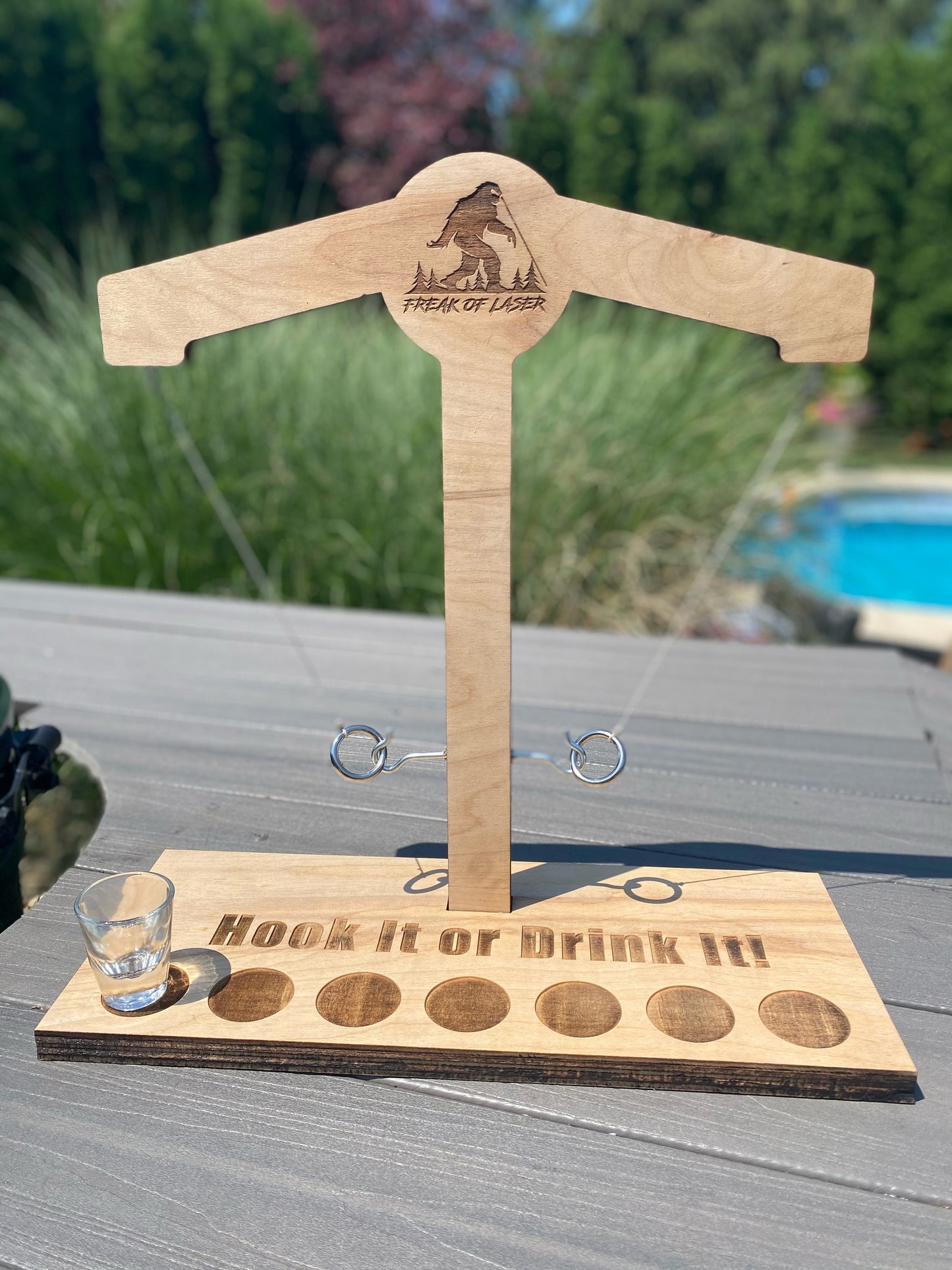 Customizable Tabletop  Ring Toss Game
