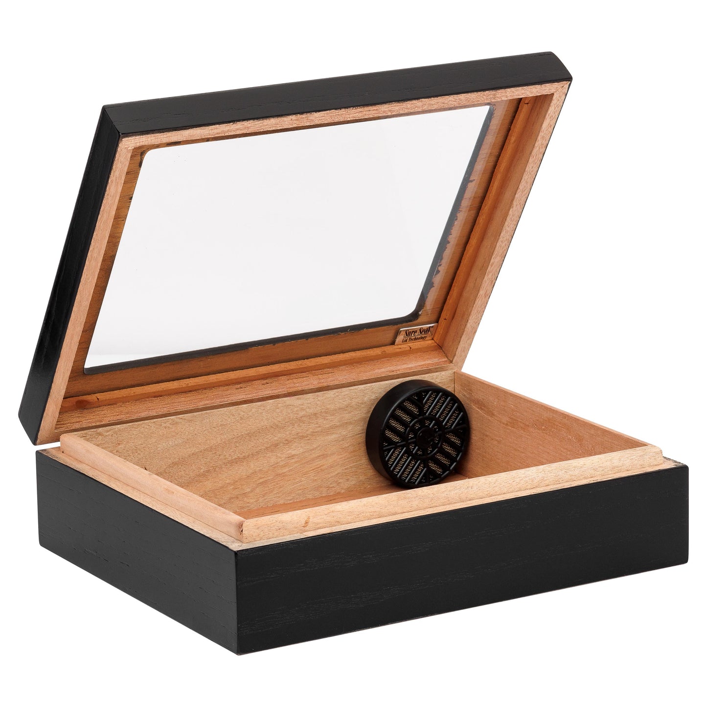 Cigar Aficionado Humidor Gift Customized Engraved Glass Top for Him Groomsmen Father's Day Birthday Husband Travel Cigar Enthusiast