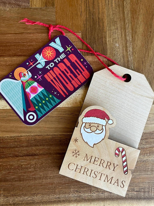Gift Card Holder/ Gift Tag/ Personalized Gift Card Holders/ Christmas Ornament/ Wooden Gift Tags