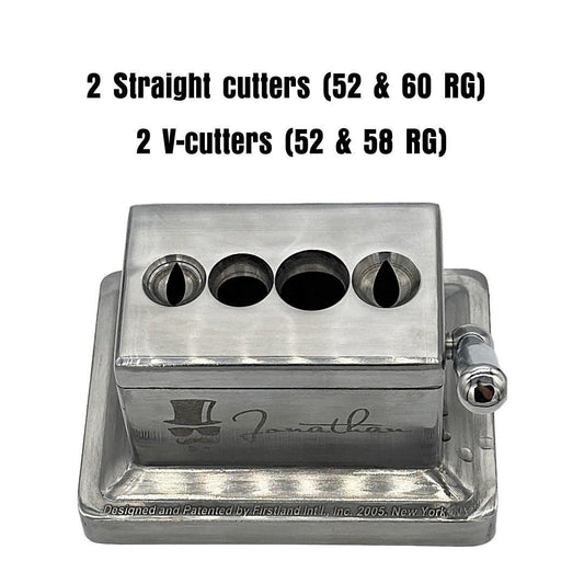 Tabletop Quad Cigar Cutter Stainless Steel Cigar Tool Cigar Lover Gift Dad Husband Boyfriend Groomsmen Wedding Man Cave Decor Poker Night
