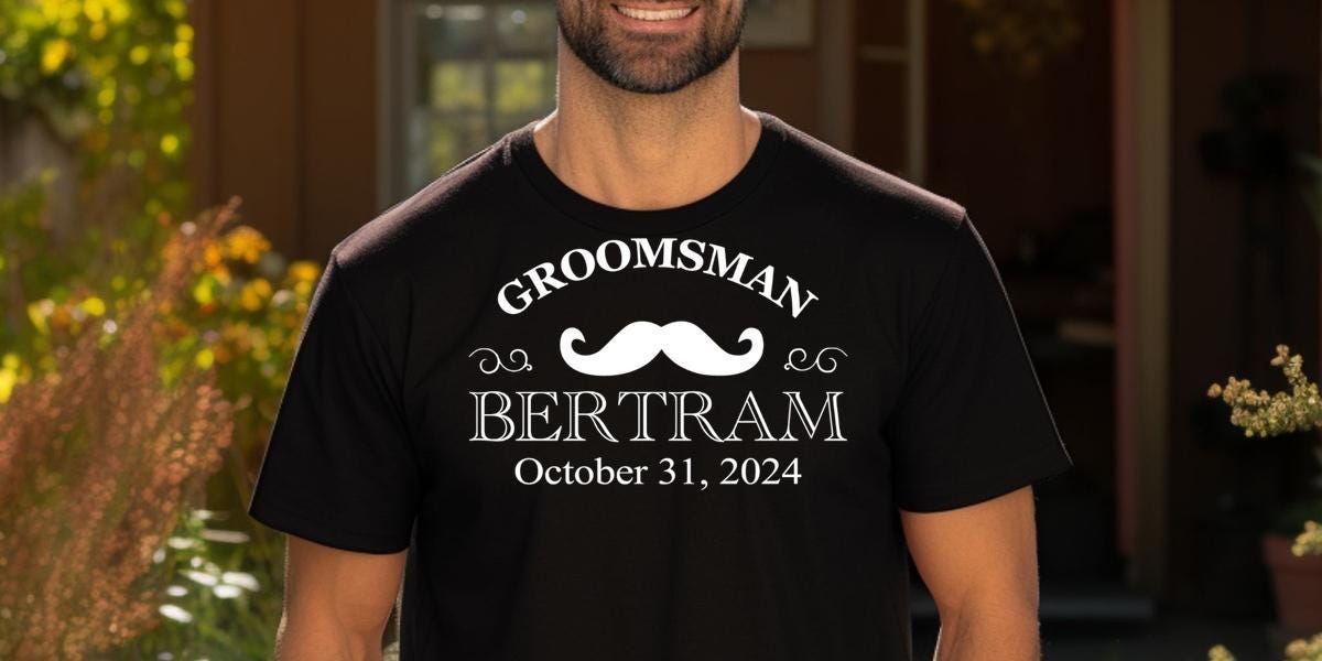 Fun Groomsmen T-Shirts | Personalized Groom, Best Man, Crew | Wedding Party Gifts