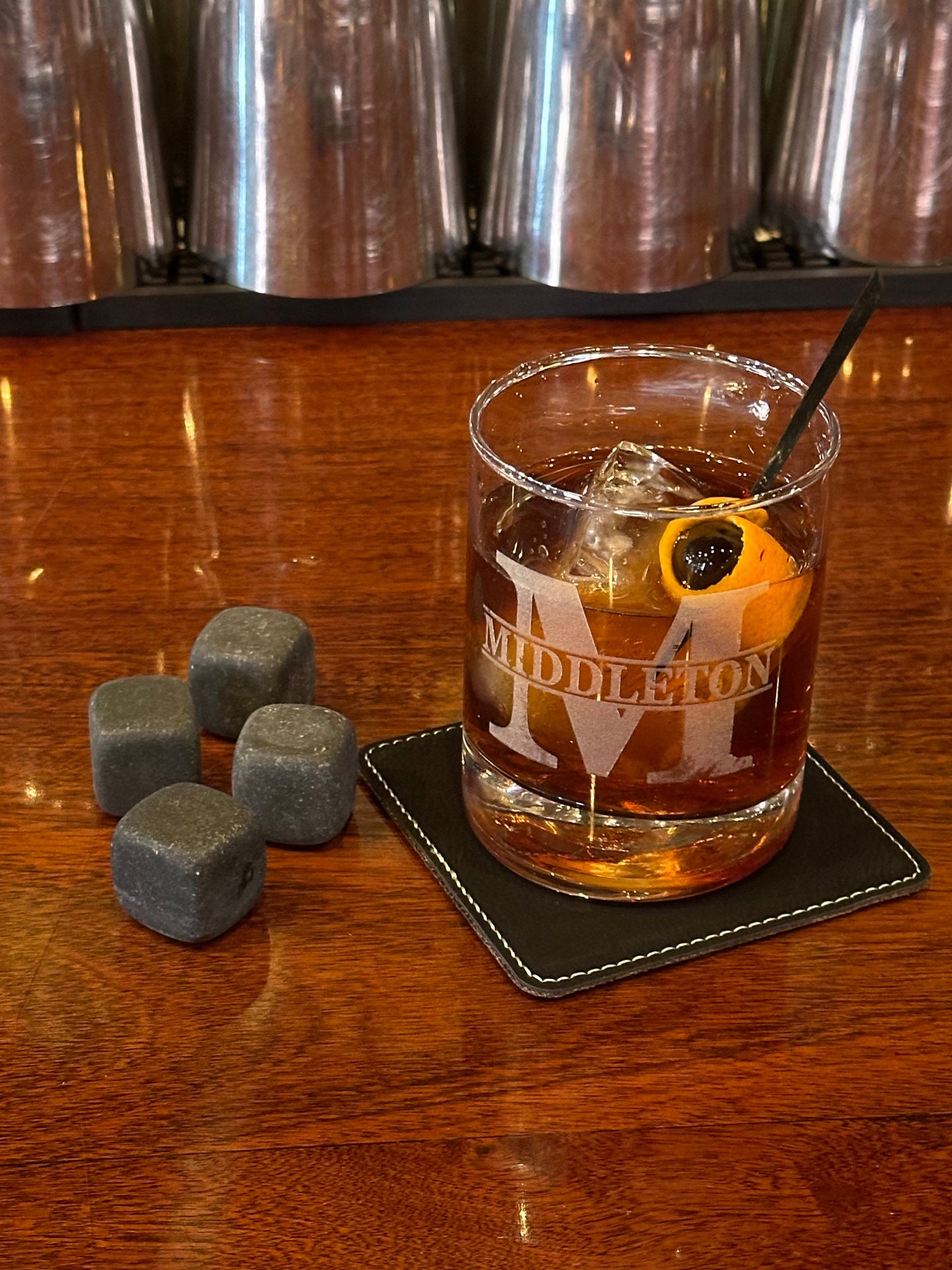 Custom Whiskey Glass Laser Engraved