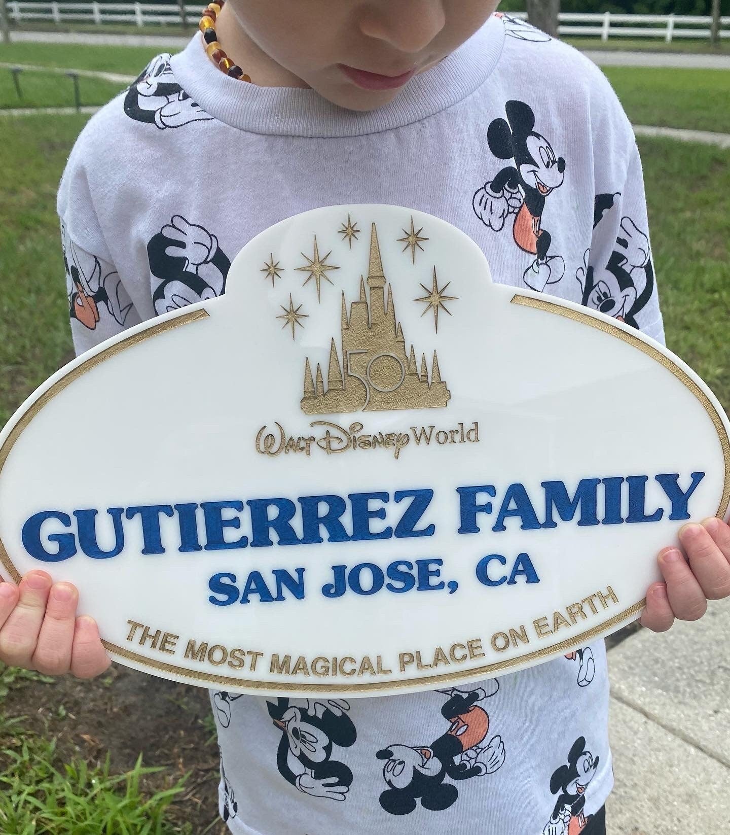 Acrylic Painted Cast Member sign