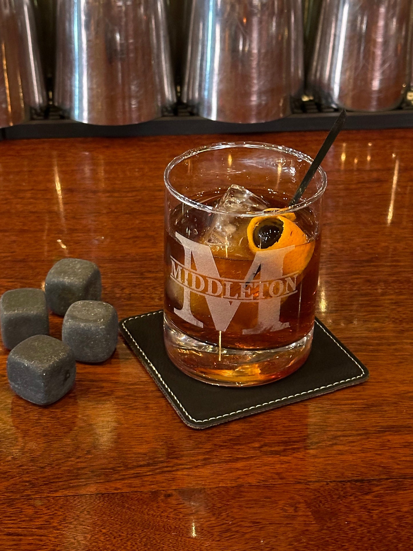 Custom Whiskey Glass Laser Engraved