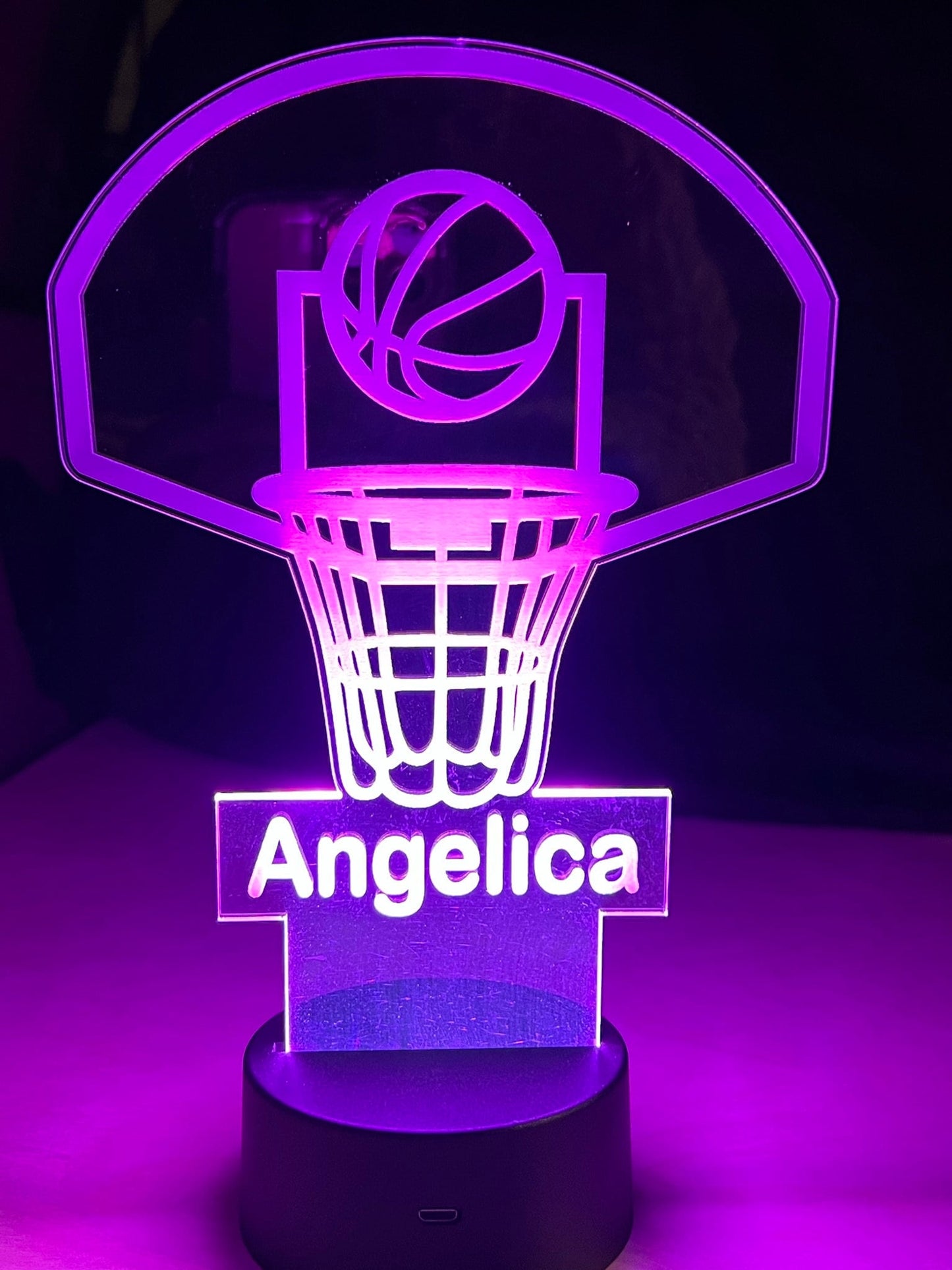 Custom Night Light Personalized Night Light Sports Themed Night Light Gift 1st Birthday Gift Kids Room Decor Light