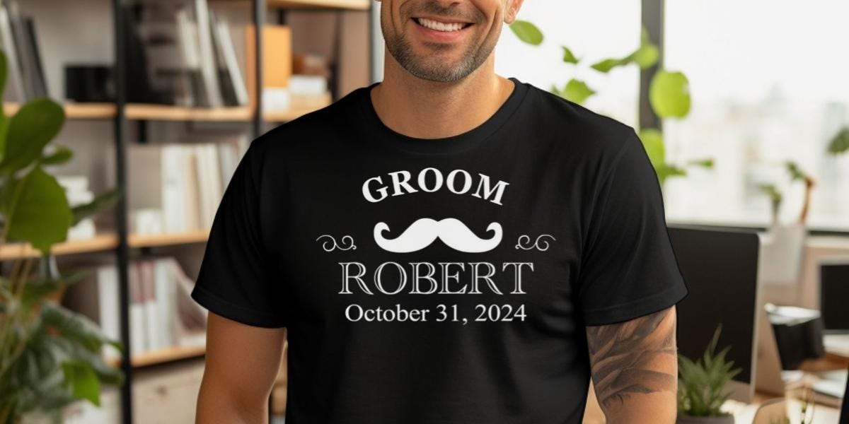 Fun Groomsmen T-Shirts | Personalized Groom, Best Man, Crew | Wedding Party Gifts