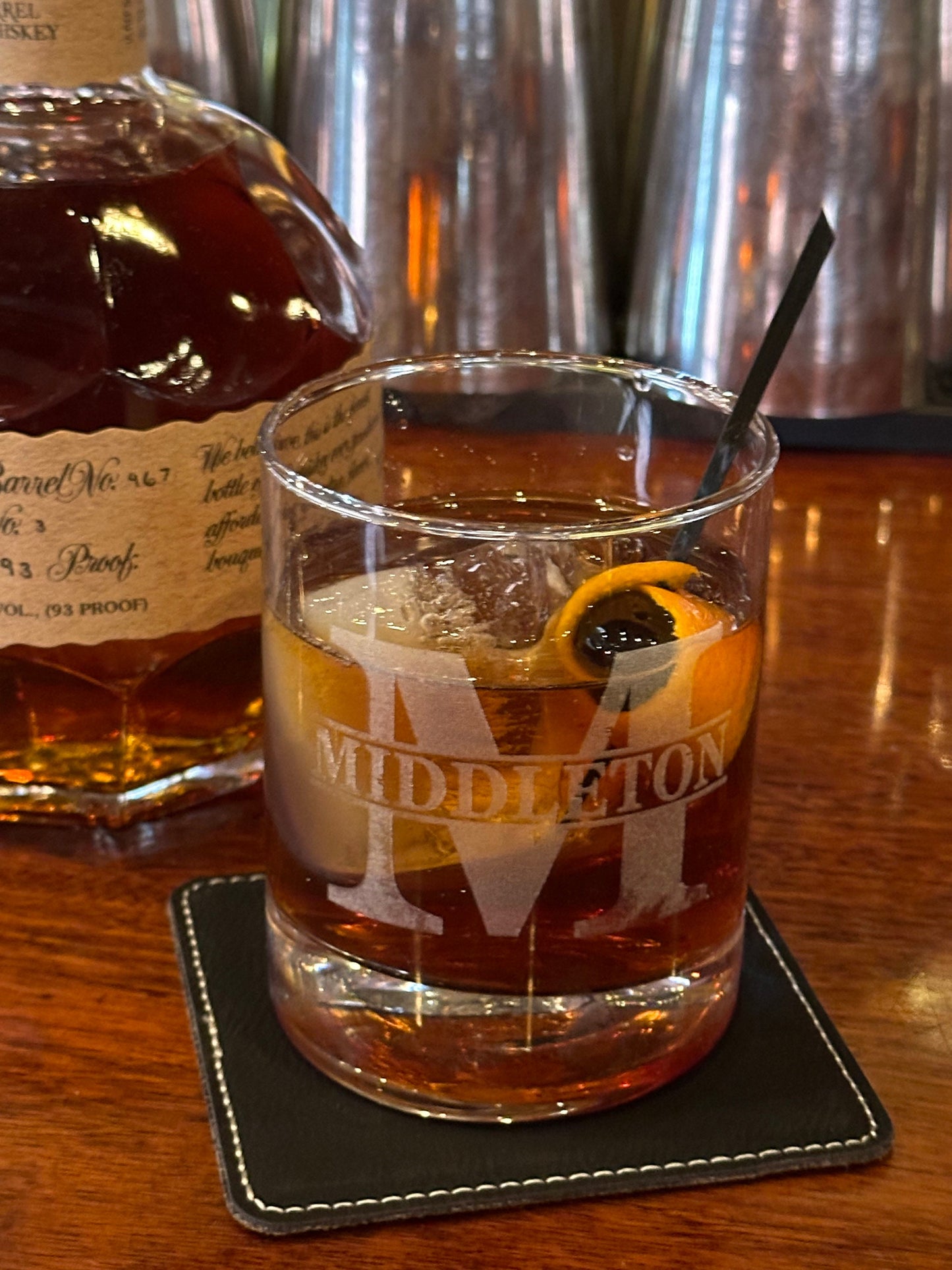 Custom Whiskey Glass Laser Engraved