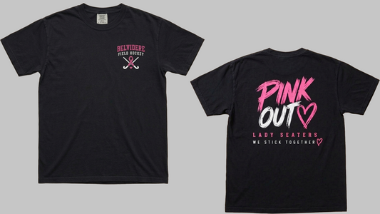 Belvidere Field Hockey COMFORT COLORS Pink Out Tee