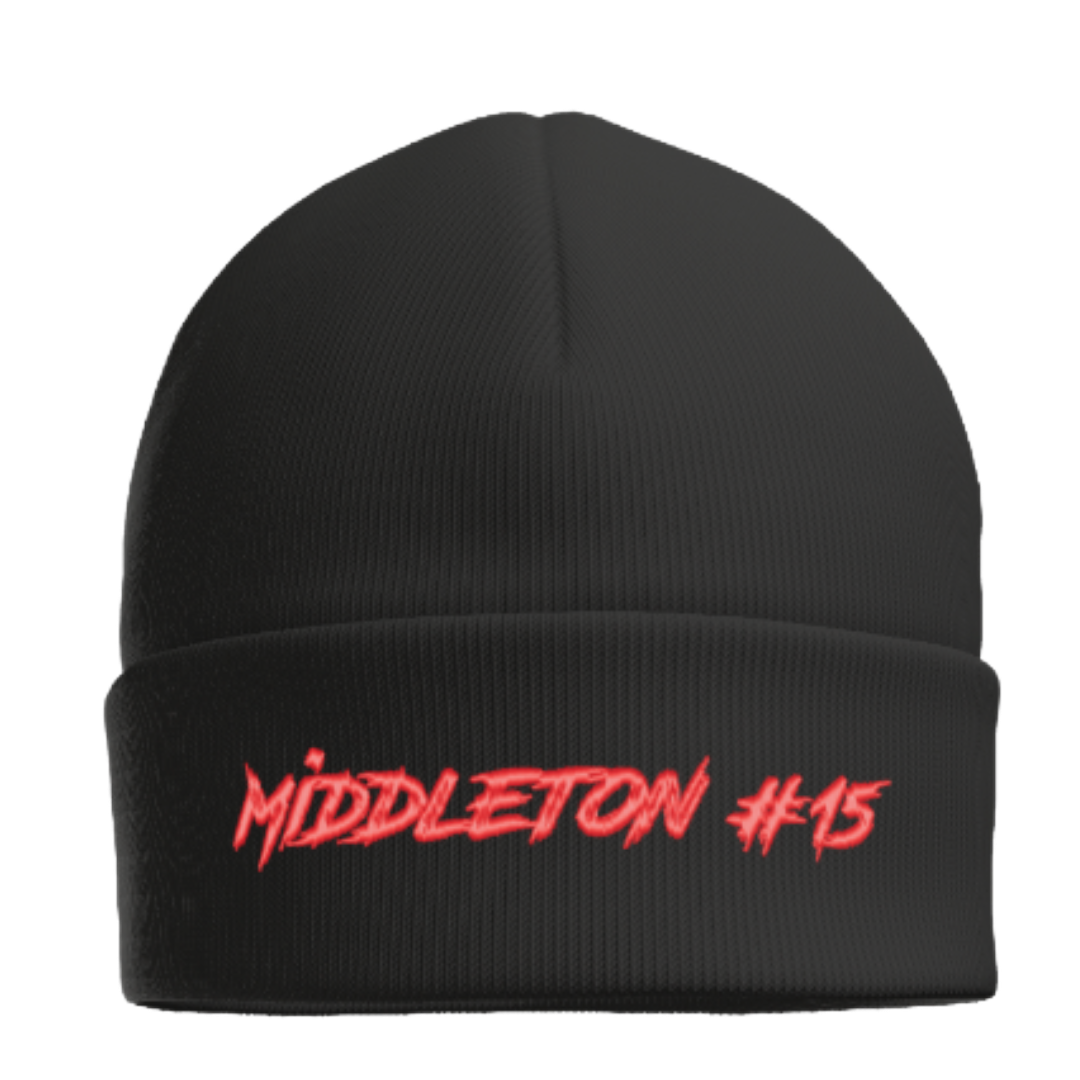 Embroidered Name & Number Beanie