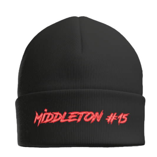 Embroidered Name & Number Beanie