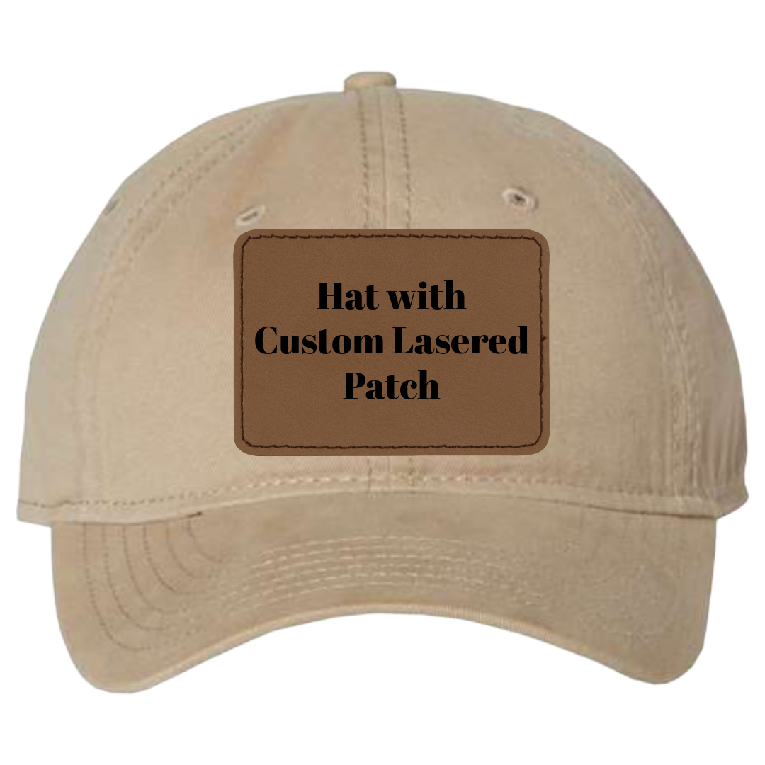 Classic DAD Hat with Custom Leather Patch