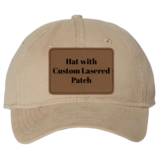 Classic DAD Hat with Custom Leather Patch
