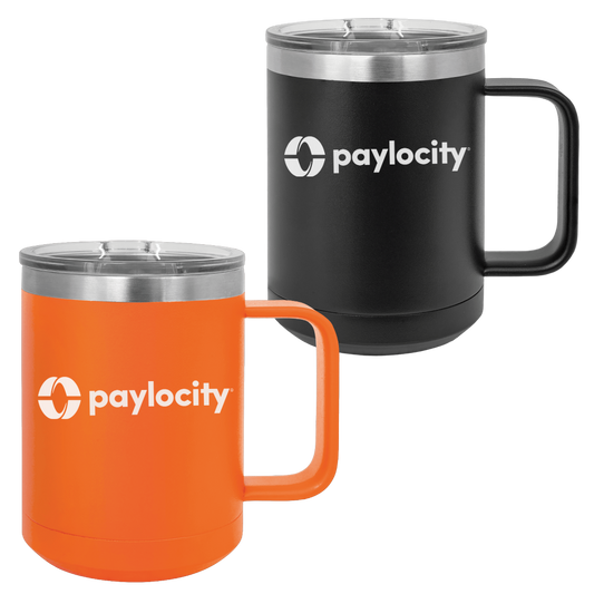 Paylocity 15oz Mug w/Handle and Lid