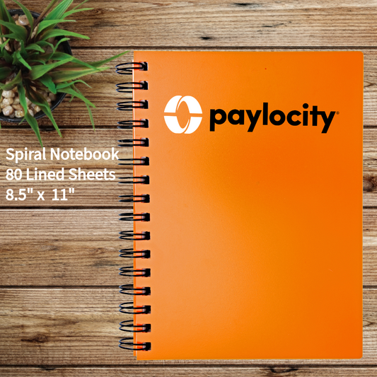 Paylocity Spiral Notebook - 80 Sheets 8 1/2" x 11"