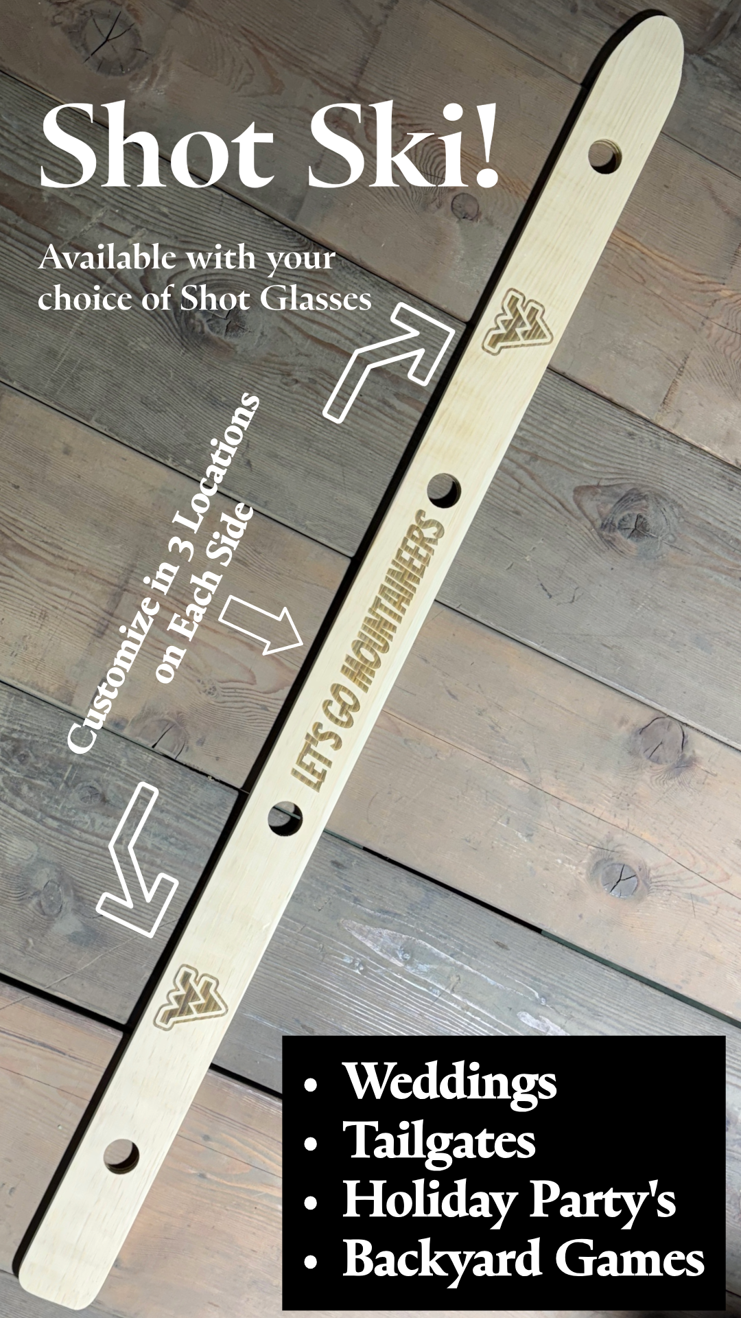 Personalized Shot Ski - 4 Person – Freak of Laser
