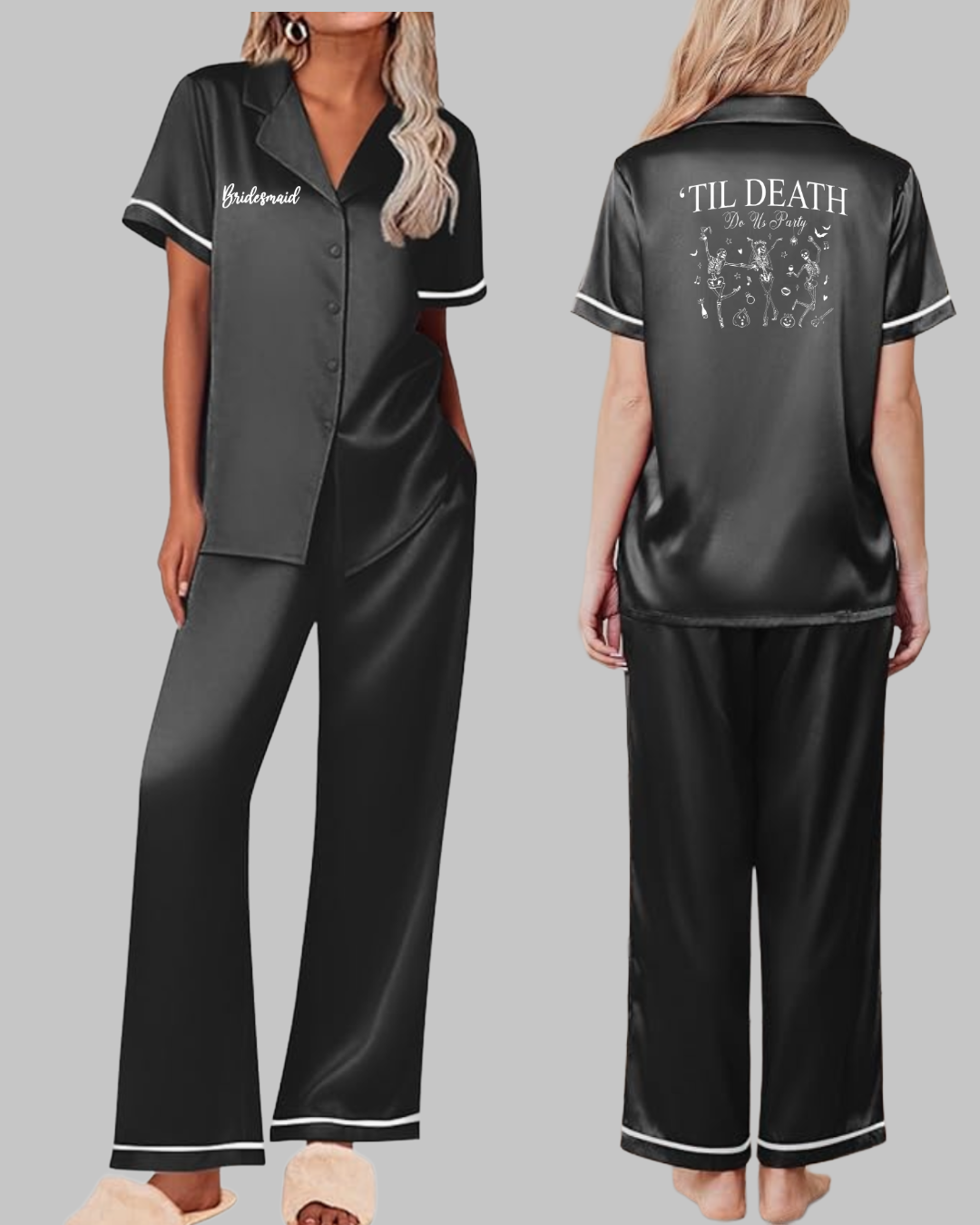 Bride - Bridesmaid - Maid of Honor Pajama Set