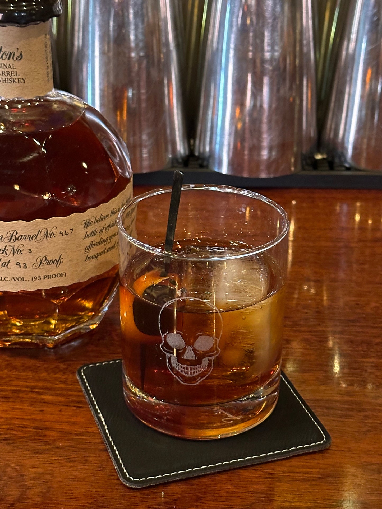 Custom Whiskey Glass Laser Engraved