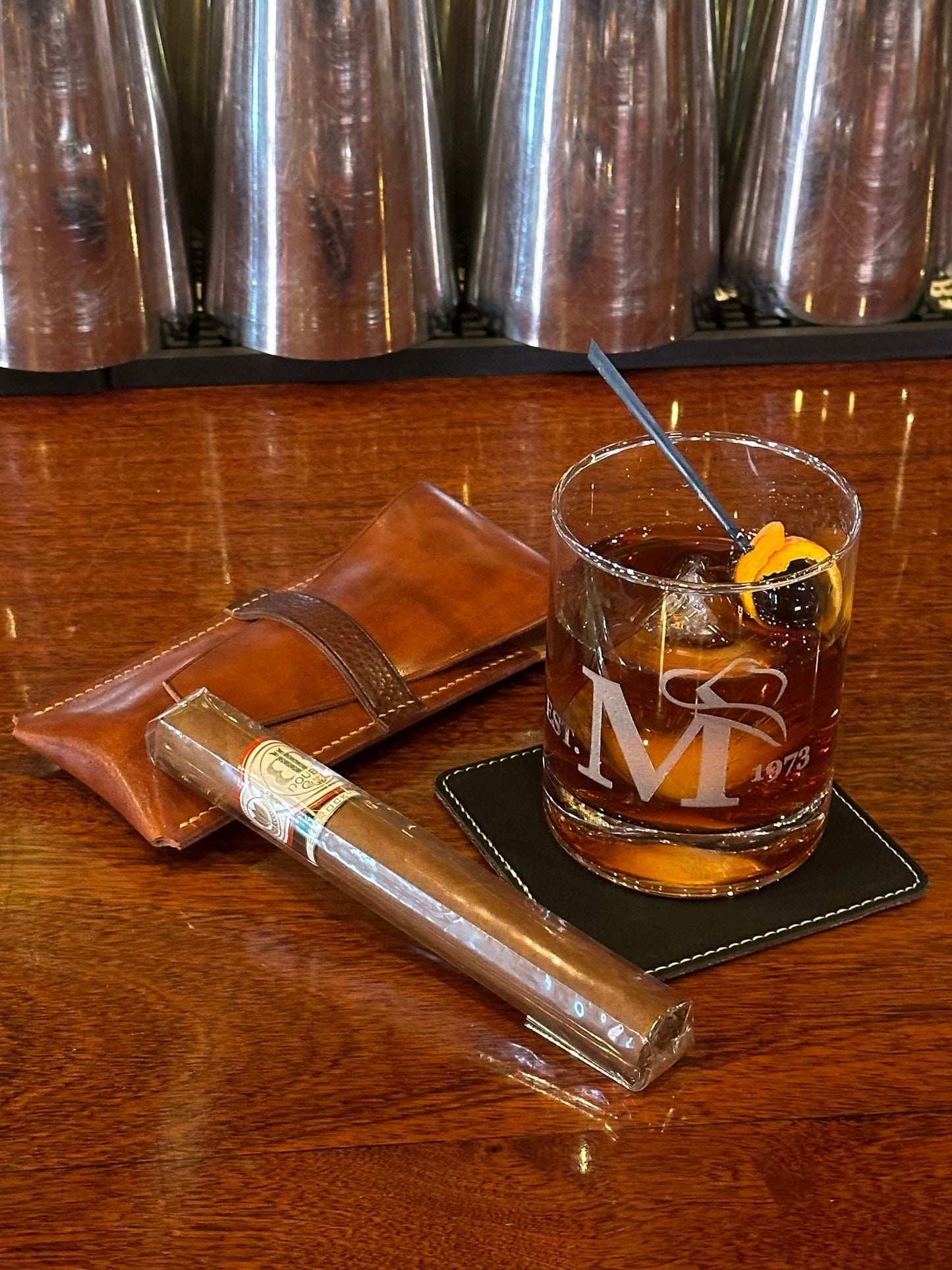 Custom Whiskey Glass Laser Engraved