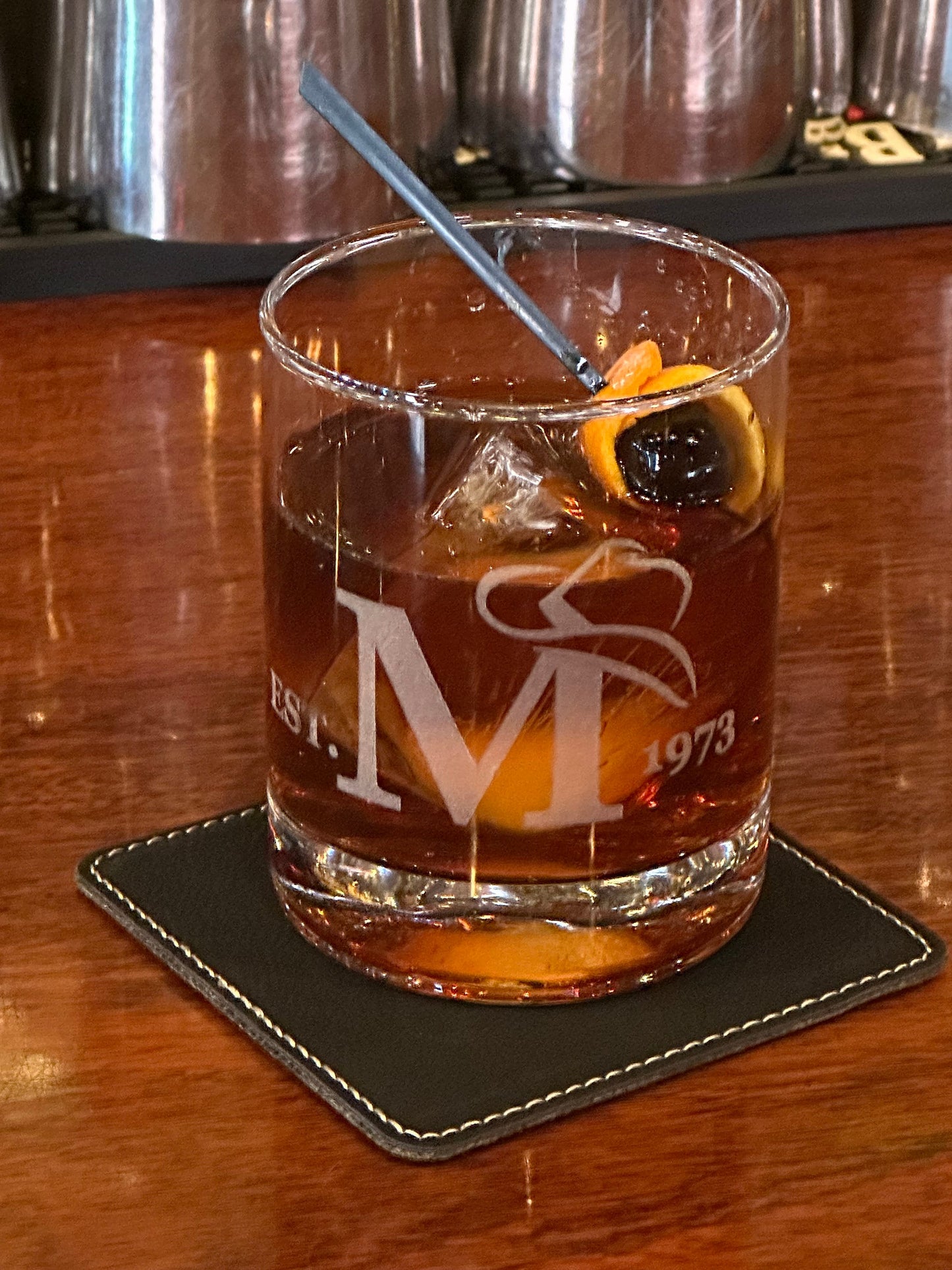 Custom Whiskey Glass Laser Engraved