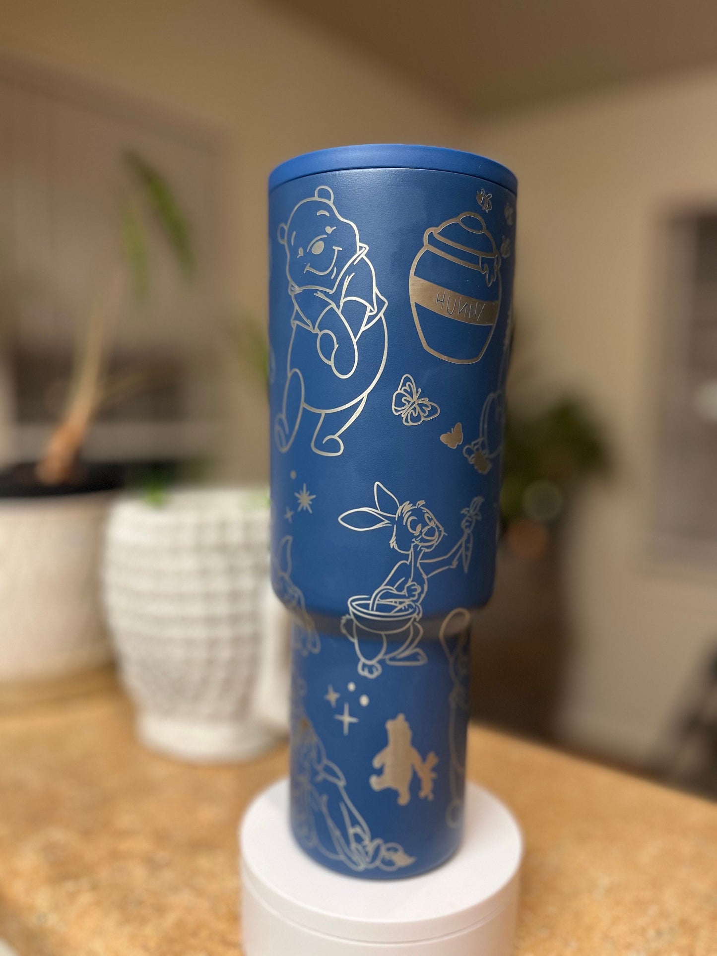 40oz Bear and Friends Tumbler with Handle & Straw, Gift For Him, Gift For Her, Personalized Gifts, Bridesmaid Tumbler, 40oz tumbler cup