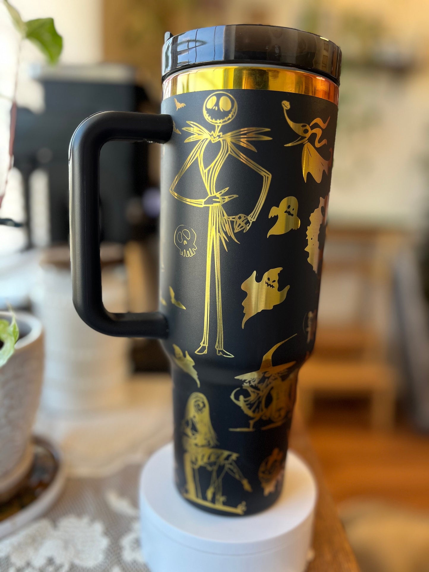 40oz Pumpkin King Tumbler with Handle & Straw, Gift For Him, Gift For Her, Personalized Gifts, Bridesmaid Tumbler, 40oz tumbler cup