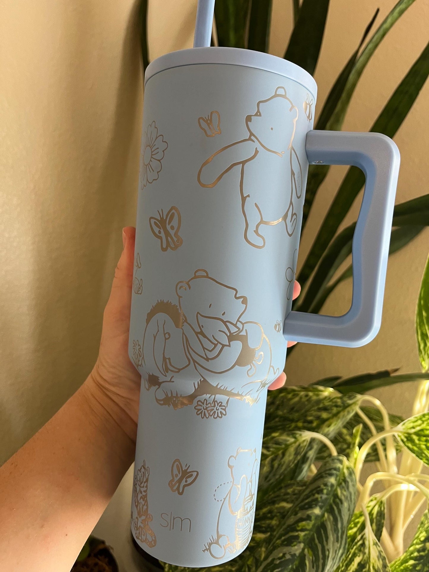 40oz Classic Bear Tumbler with Handle & Straw, Gift For Him, Gift For Her, Personalized Gifts, Bridesmaid Tumbler, 40 oz tumbler cup