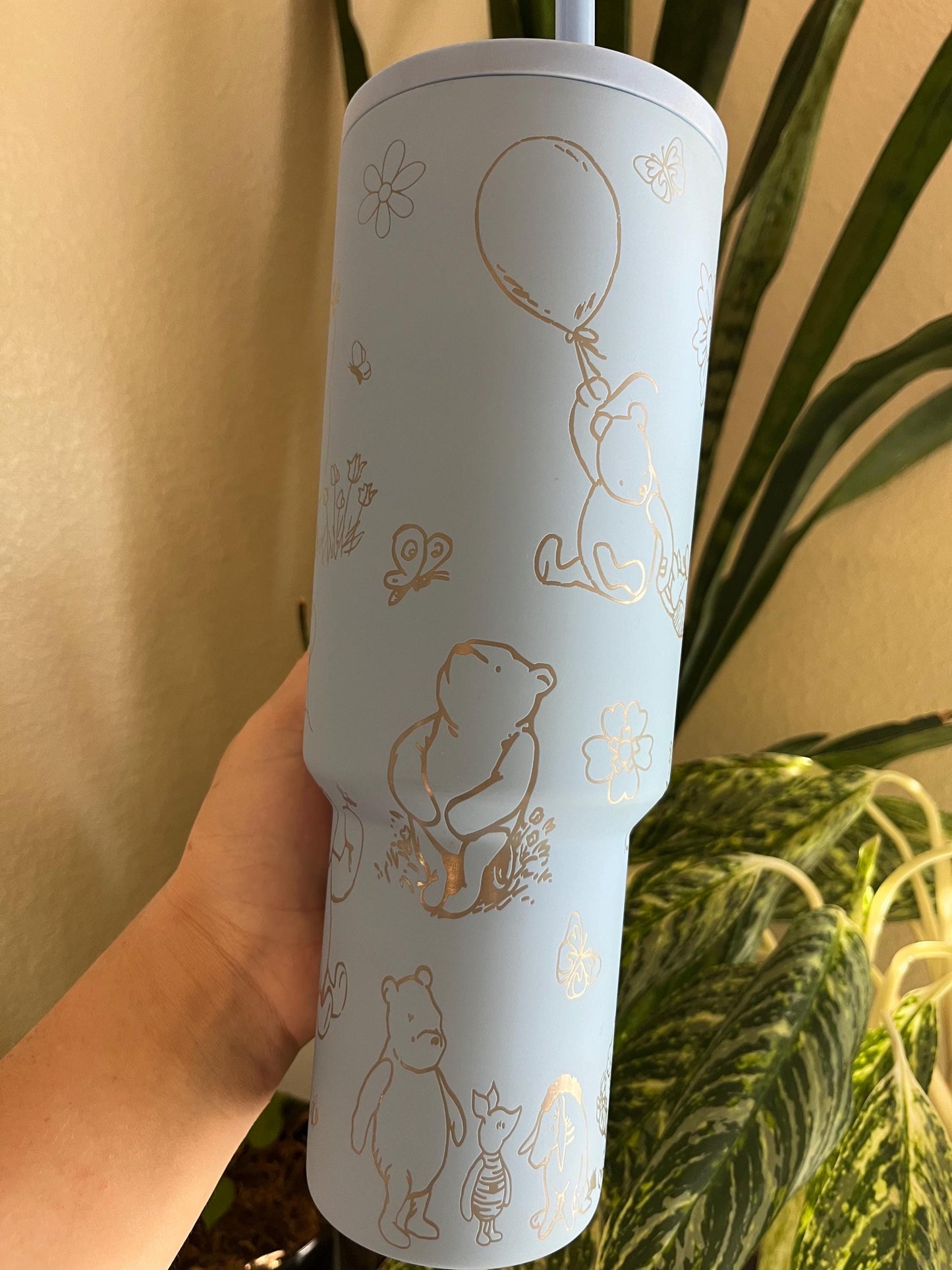 40oz Classic Bear Tumbler with Handle & Straw, Gift For Him, Gift For Her, Personalized Gifts, Bridesmaid Tumbler, 40 oz tumbler cup