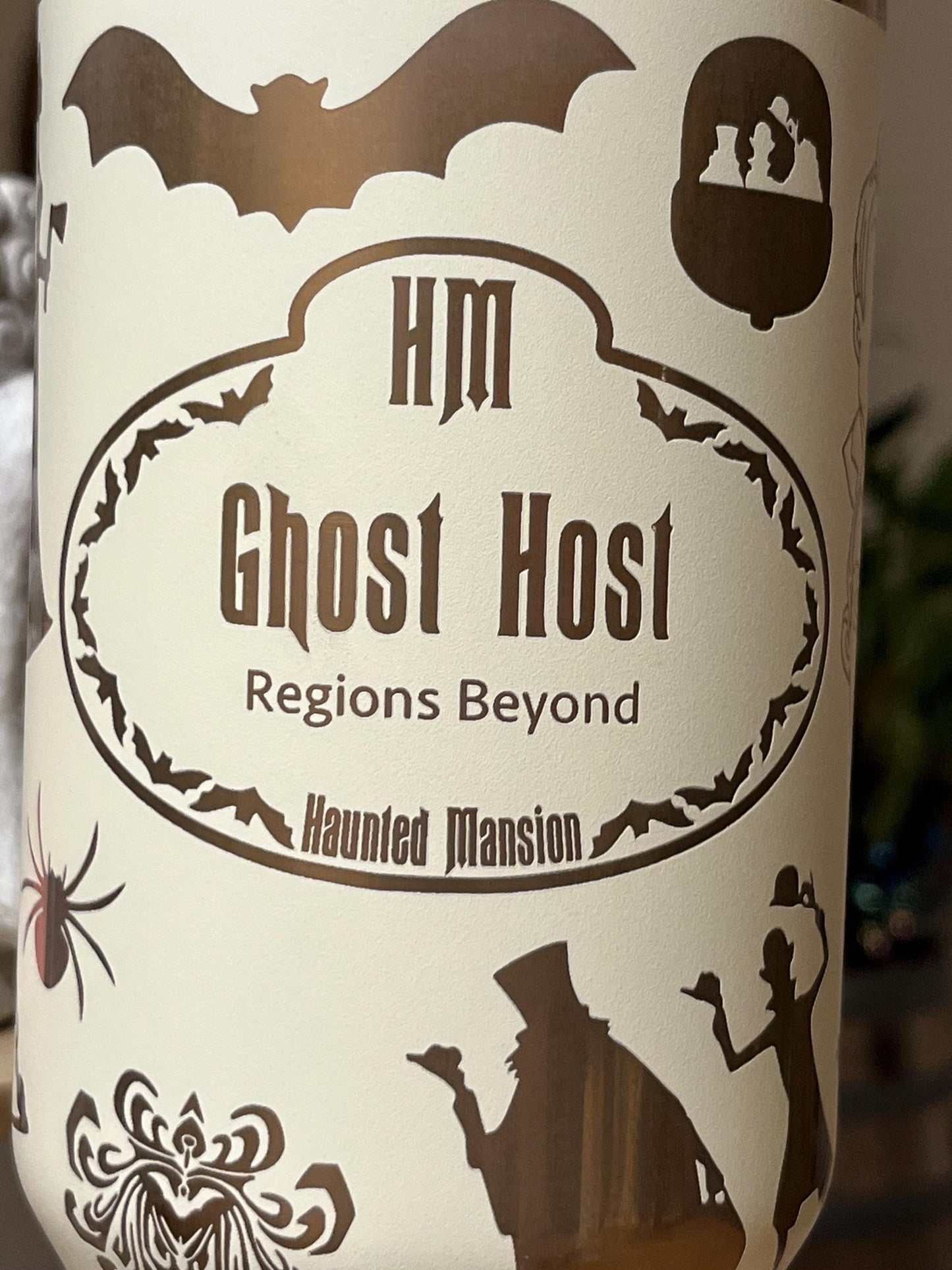 40oz Haunted Engraved Tumbler with Handle & Straw, Gift For Her, Personalized Gifts, Bridesmaid Tumbler, 40 oz tumbler cup