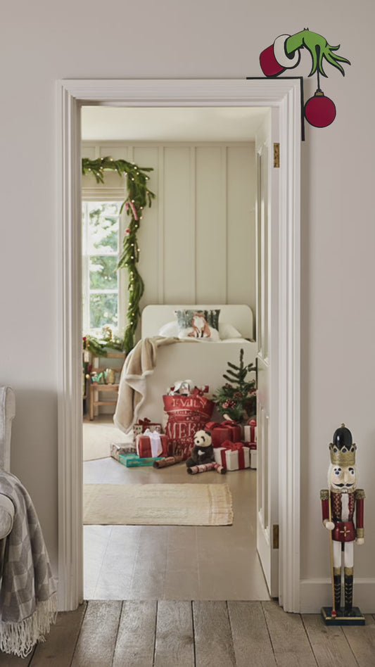 Hand painted Mean One Door Topper